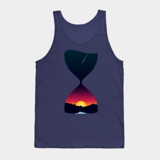 As days turn to night sunset sandglass carpe diem gift idea present Tank Top